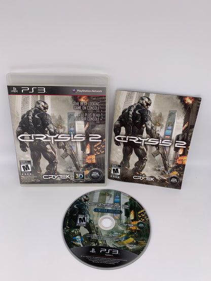 PiXEL-RETRO.COM : SONY PLAYSTATION 3 PS3 CRYSIS 2 COMPLETE GAME BOX MANUAL NTSC