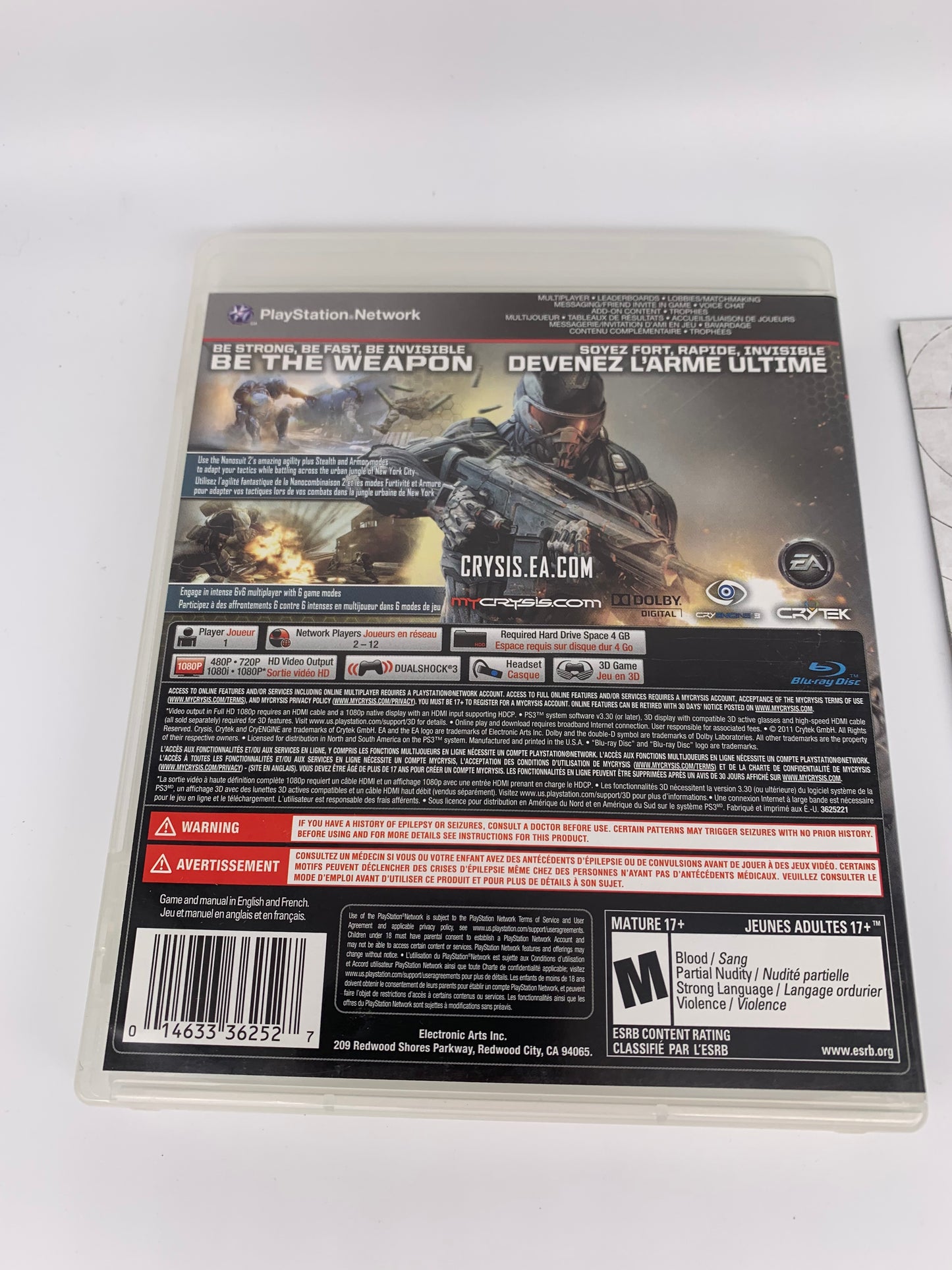 SONY PLAYSTATiON 3 [PS3] | CRYSiS 2 | LiMiTED EDiTiON