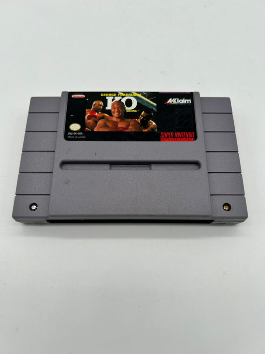 PiXEL-RETRO.COM : SUPER NINTENDO NES (SNES) GAME NTSC GEORGE FOREMANS KO BOXING