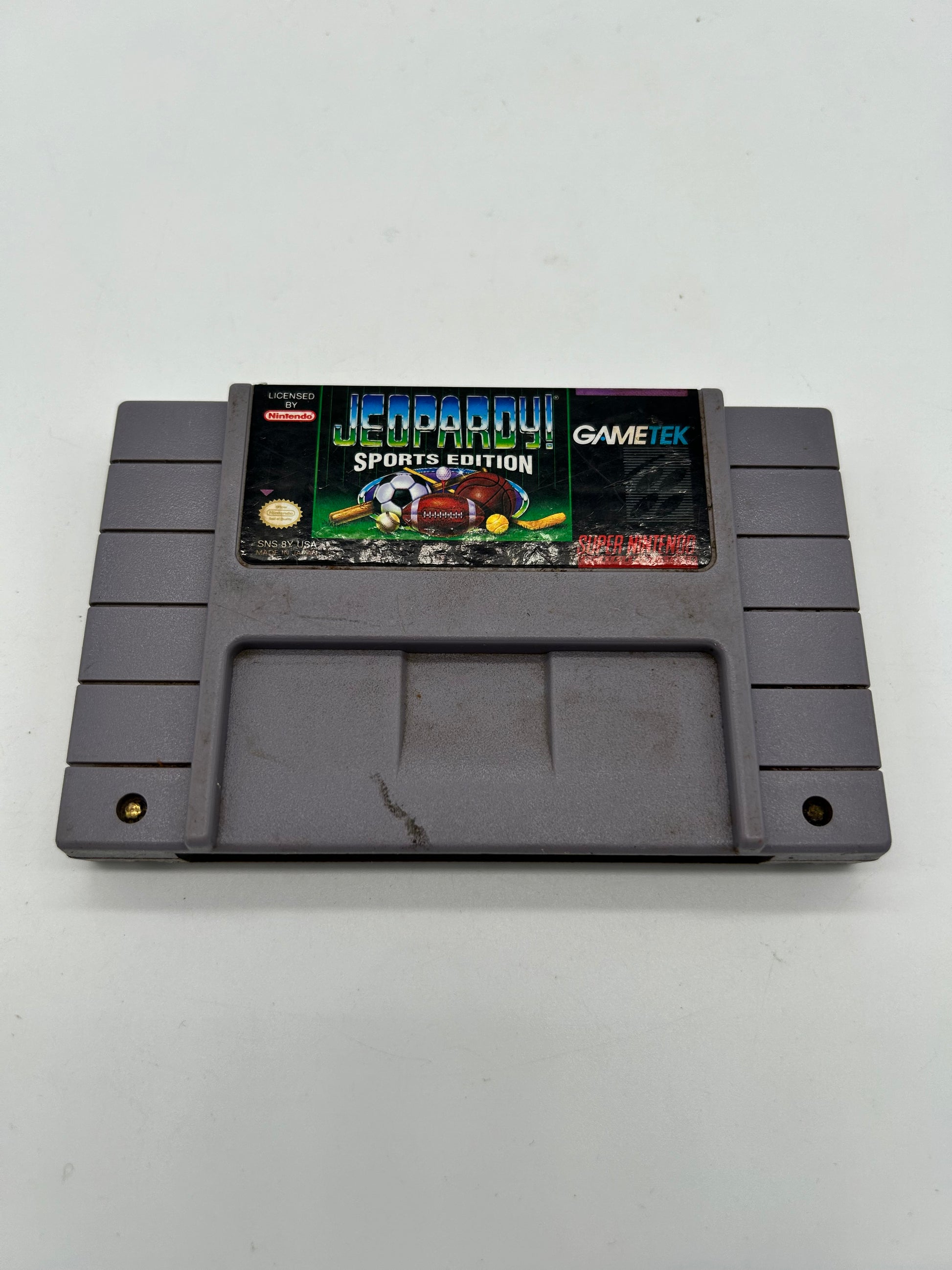 PiXEL-RETRO.COM : SUPER NINTENDO NES (SNES) GAME NTSC JEOPARDY SPORTS EDITION