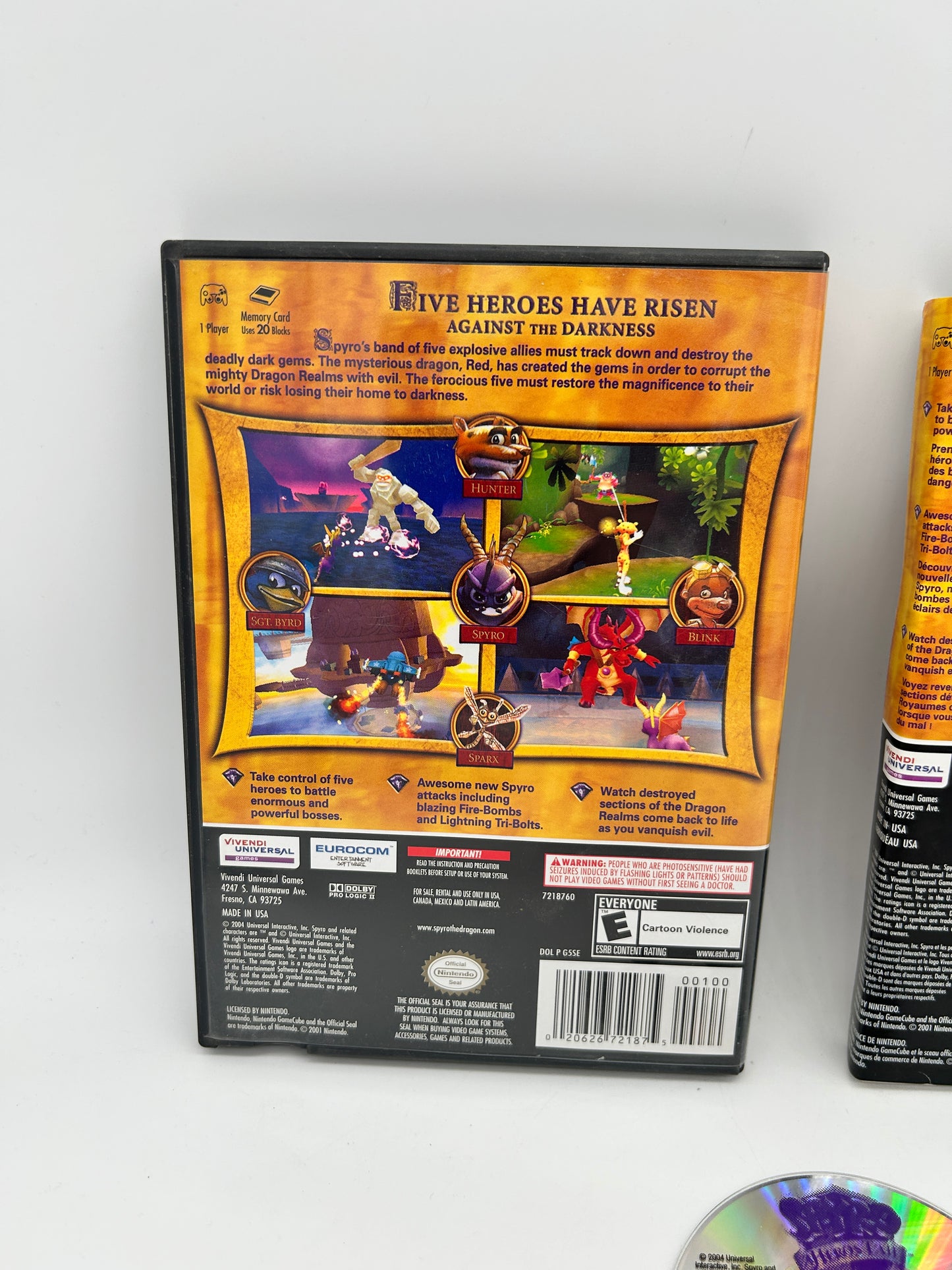 NiNTENDO GAMECUBE [NGC] | SPYRO A HERO TAiL