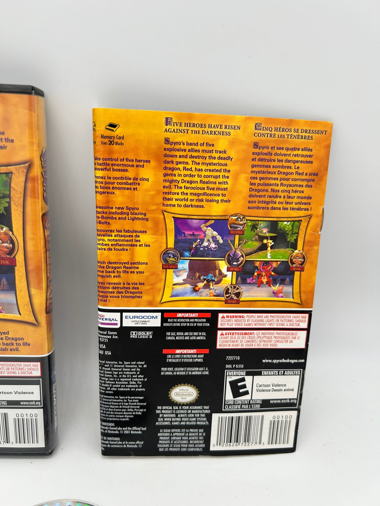 NiNTENDO GAMECUBE [NGC] | SPYRO A HERO TAiL