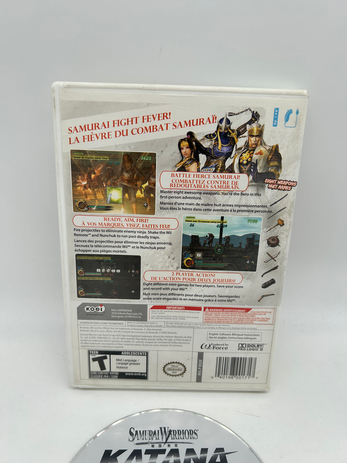 NiNTENDO Wii | SAMURAi WARRiORS KATANA