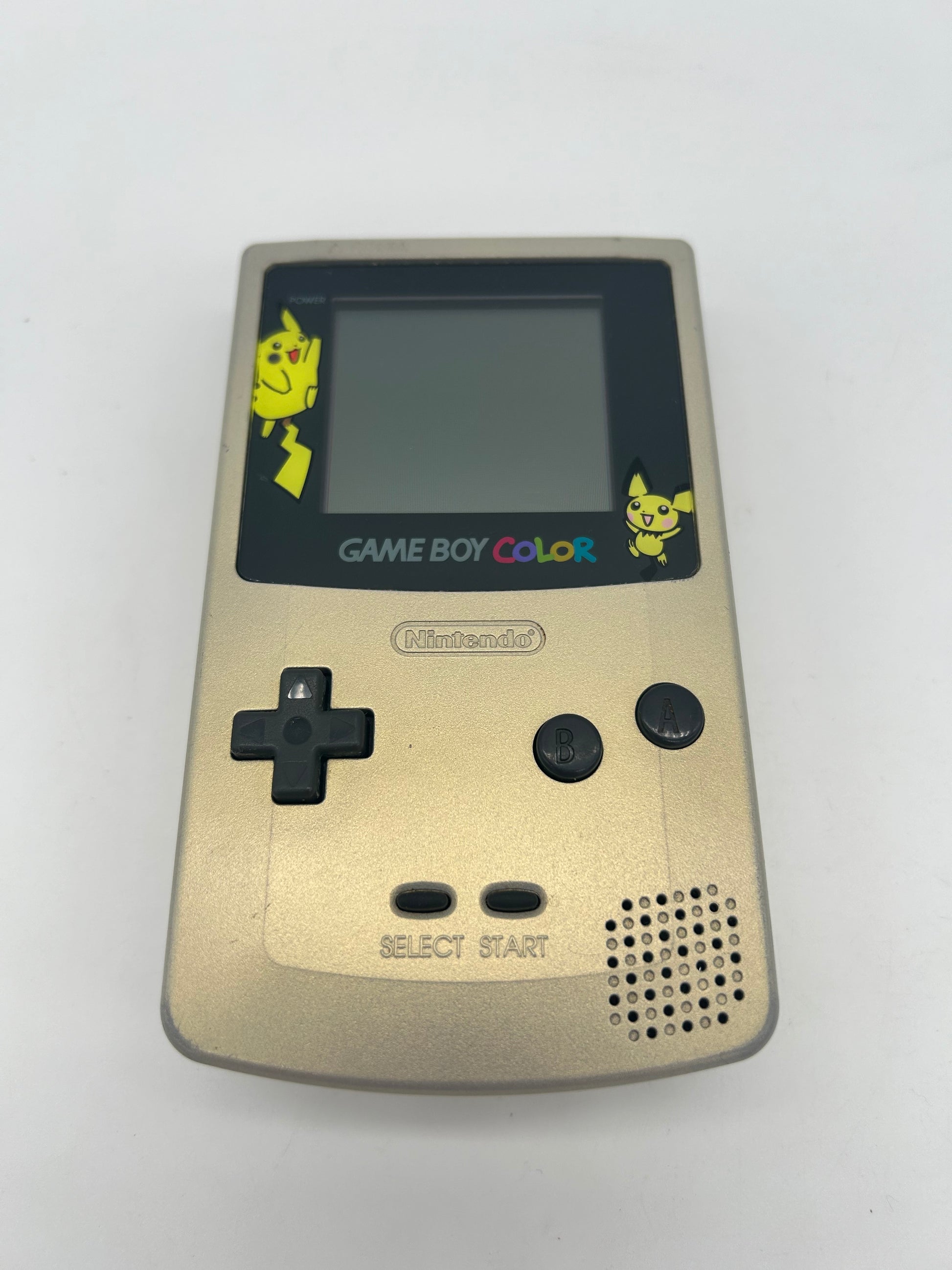 PiXEL-RETRO.COM : NINTENDO GAME BOY COLOR GBC ORIGINAL VERSION NTSC POKEMON PIKACHU GOLD AND SILVER SPECIAL EDITION CGB-001