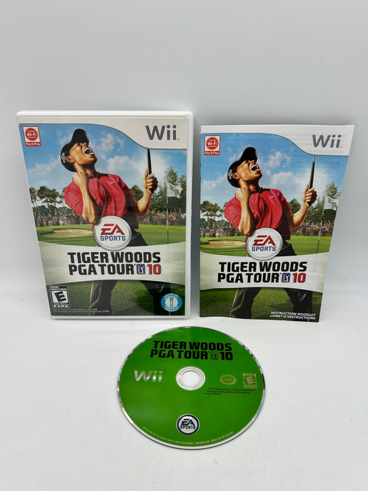 TIGER WOODS PGA TOUR 10 COMPLETE GAME BOX MANUAL NTSC