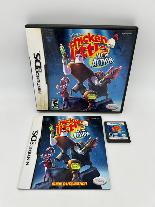 PiXEL-RETRO.COM : NINTENDO DS (DS) COMPLETE CIB BOX MANUAL GAME NTSC CHICKEN LITTLE ACE IN ACTION
