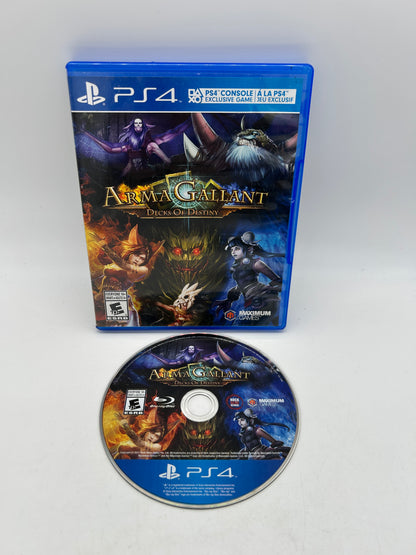 PiXEL-RETRO.COM : SONY PLAYSTATION 4 (PS4) COMPLETE CIB BOX MANUAL GAME NTSC ARMA GALLANT DECKS OF DESTINY