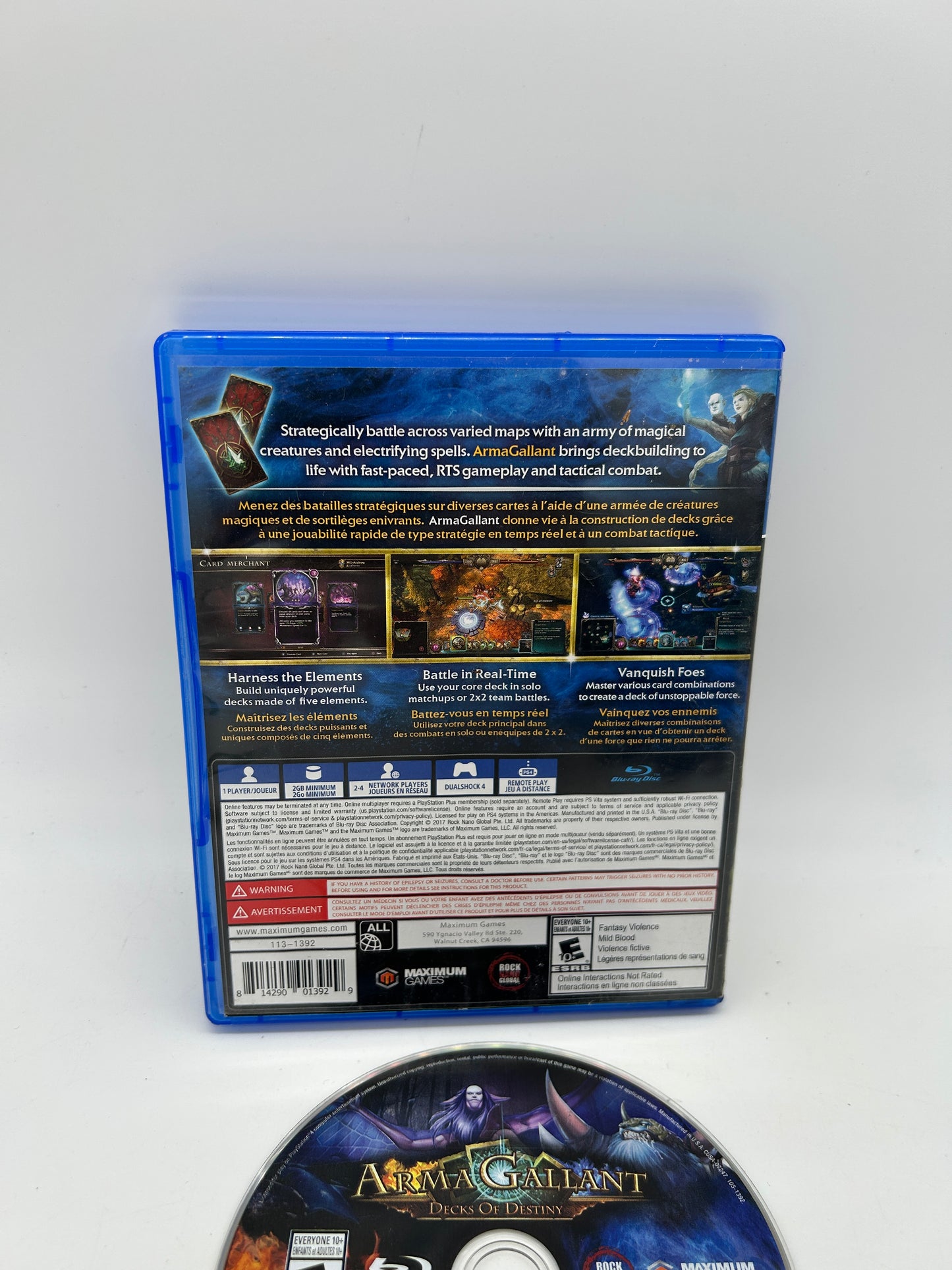 SONY PLAYSTATION 4 [PS4] | ARMA GALLANT DECKS OF DESTINY