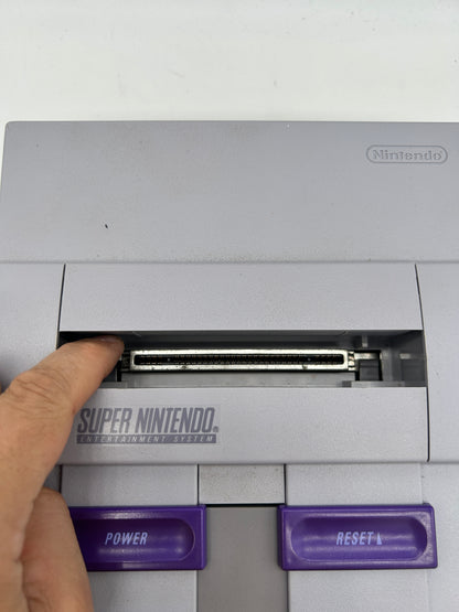 SUPER NiNTENDO [SNES] CONSOLE | MODEL GRiSE CONTROL DECK SNS-001