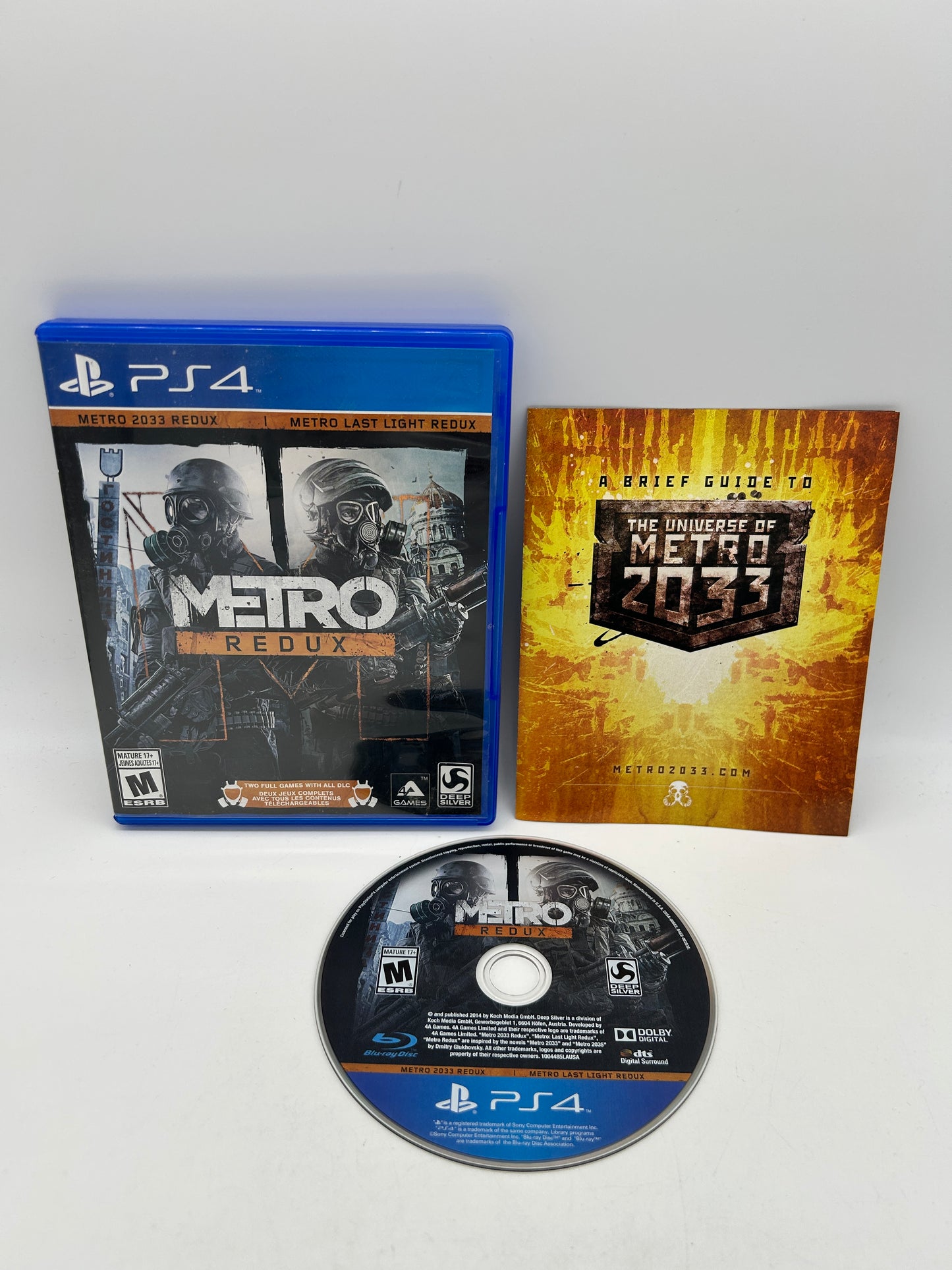 PiXEL-RETRO.COM : SONY PLAYSTATION 4 (PS4) COMPLETE CIB BOX MANUAL GAME NTSC METRO REDUX