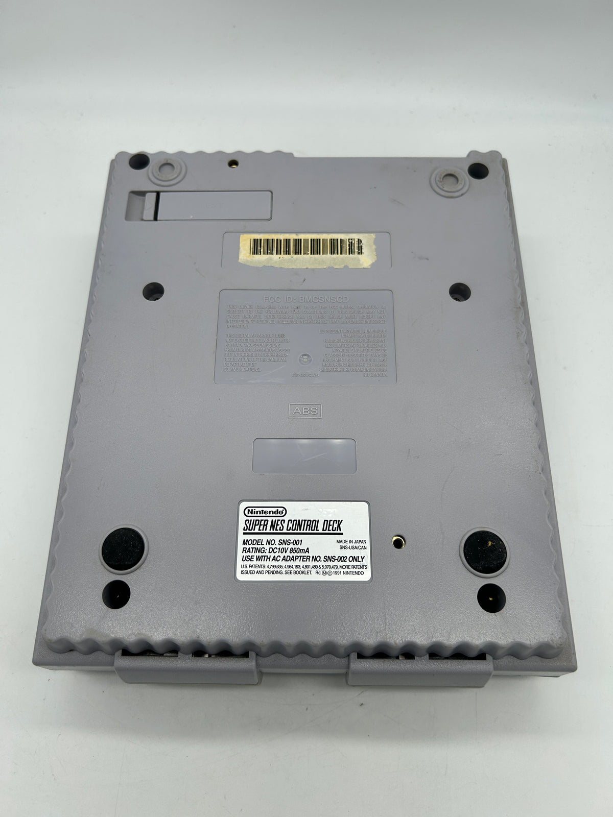 SUPER NiNTENDO [SNES] CONSOLE | MODEL GRiSE CONTROL DECK SNS-001