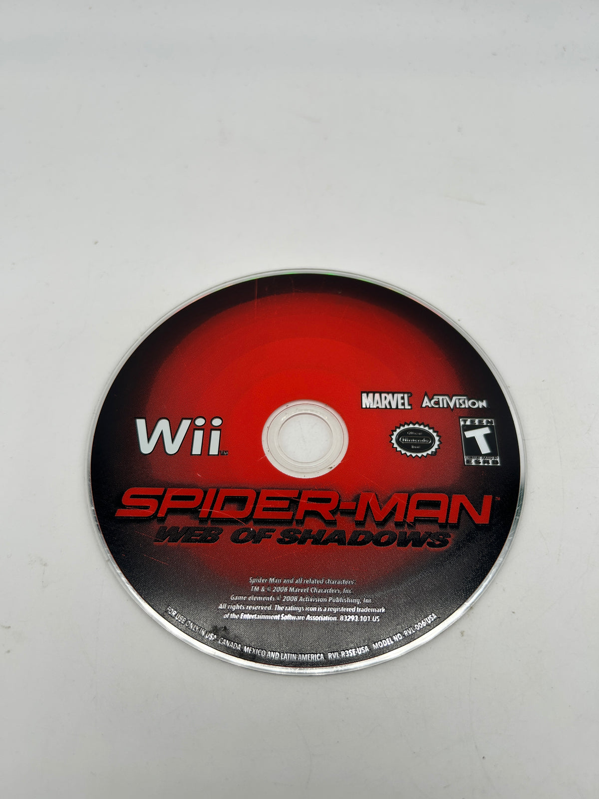 PiXEL-RETRO.COM : NINTENDO WII GAME NTSC SPIDER-MAN WEB OF SHADOWS