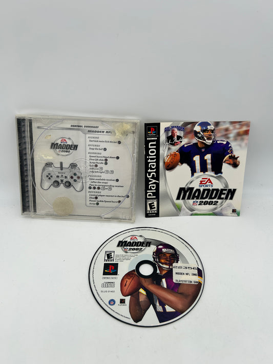 PiXEL-RETRO.COM : SONY PLAYSTATION (PS1) COMPLETE CIB BOX MANUAL GAME NTSC MADDEN 2002