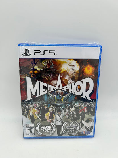 PLAYSTATION 5 (PS5) COMPLETE CIB BOX MANUAL GAME NTSC METAPHOR REFANTAZIO