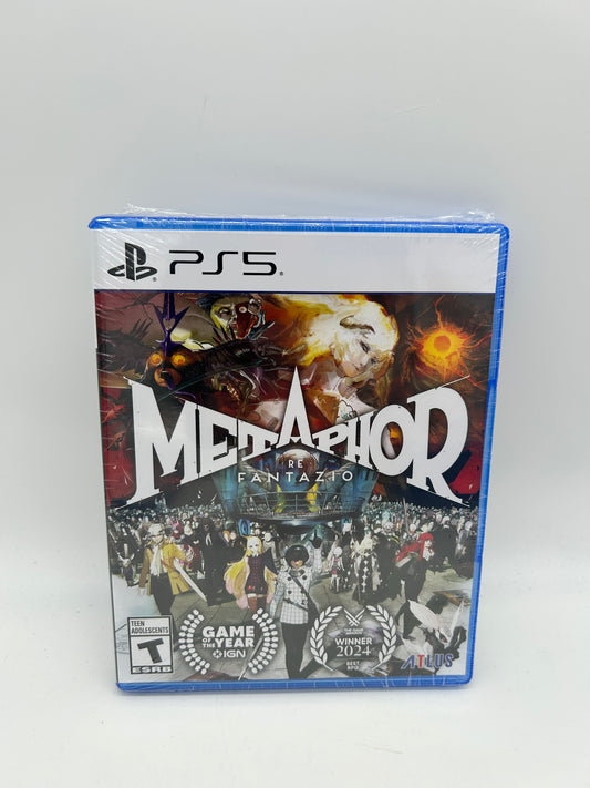 PLAYSTATION 5 (PS5) COMPLETE CIB BOX MANUAL GAME NTSC METAPHOR REFANTAZIO
