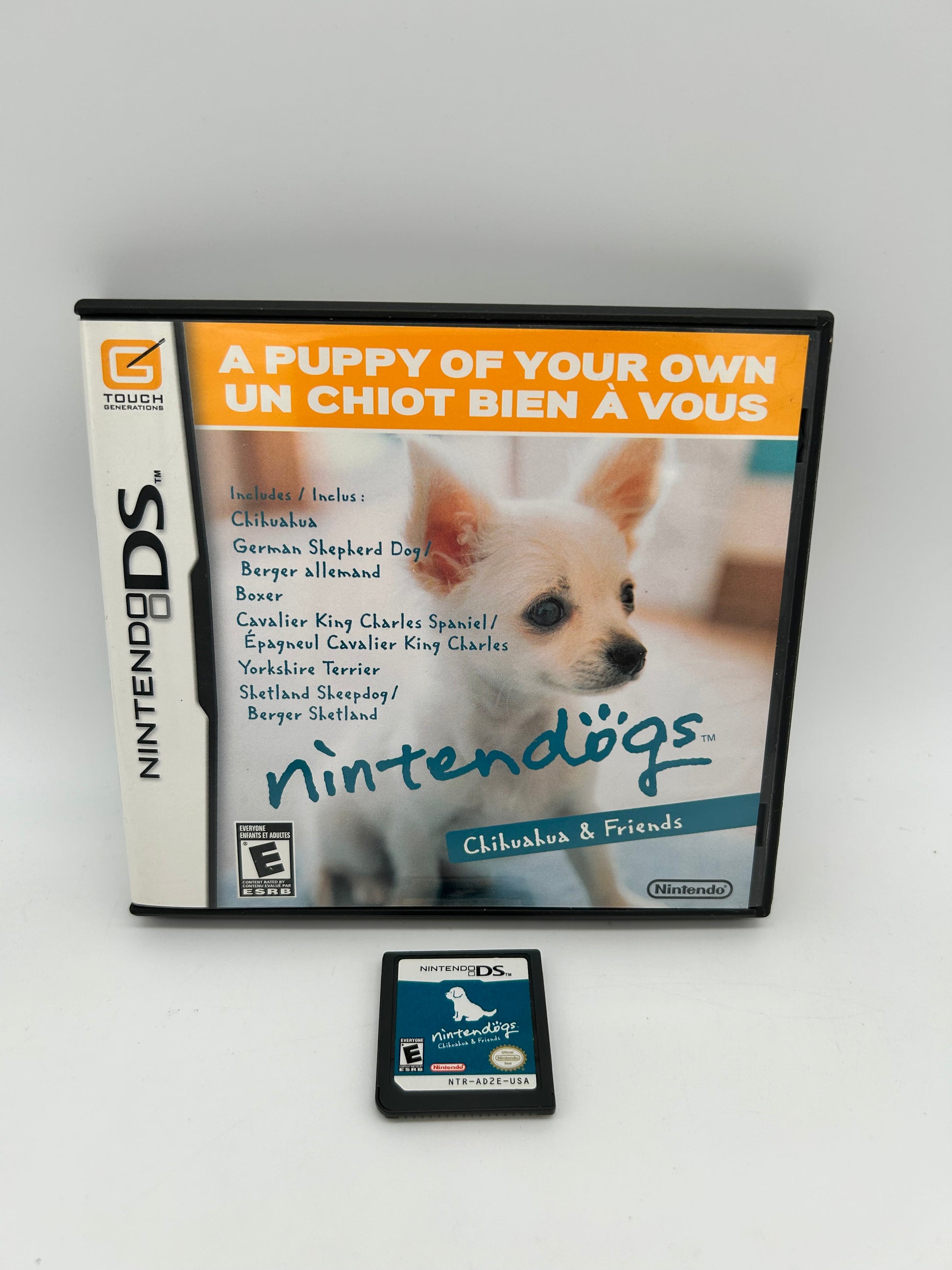 PiXEL-RETRO.COM : NINTENDO DS (DS) COMPLETE CIB BOX MANUAL GAME NTSC NINTENDOGS CHIHUAHUA & FRIENDS