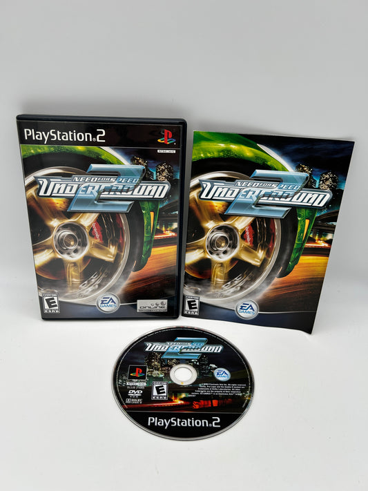PiXEL-RETRO.COM : SONY PLAYSTATION 2 (PS2) COMPLET CIB BOX MANUAL GAME NTSC NEED FOR SPEED UNDERGROUND 2