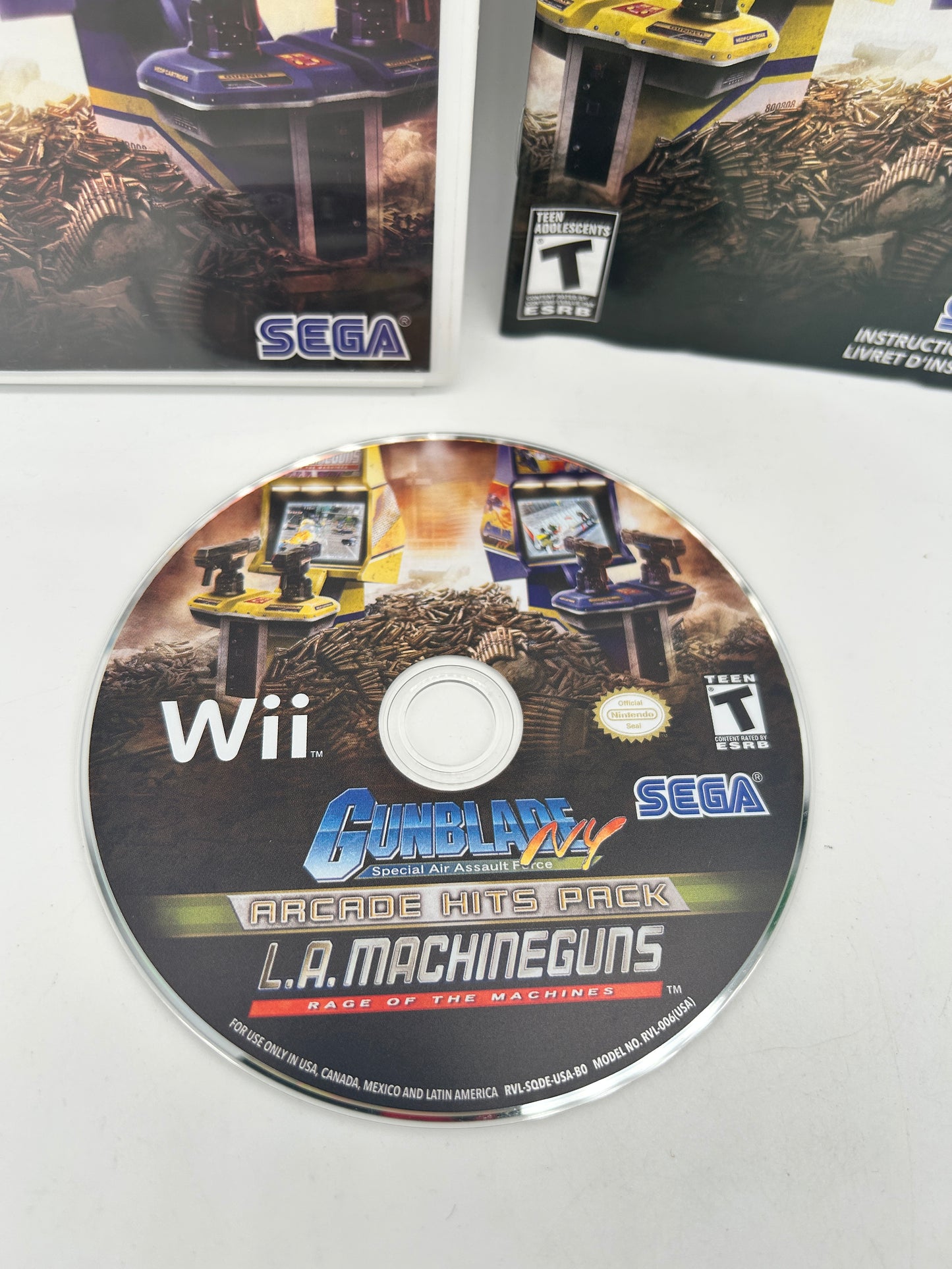 NiNTENDO Wii | GUNBLADE NY &amp; THE MACHiNEGUNS ARCADE HiTS PACK