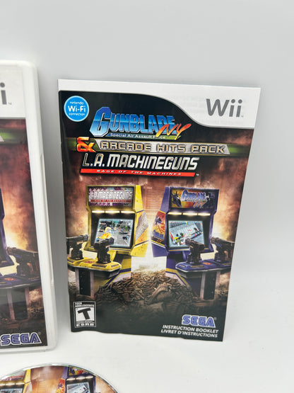 NiNTENDO Wii | GUNBLADE NY &amp; THE MACHiNEGUNS ARCADE HiTS PACK
