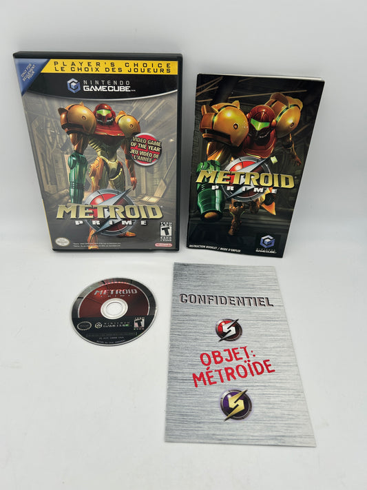 PiXEL-RETRO.COM : NINTENDO GAMECUBE COMPLETE CIB BOX MANUAL GAME NTSC METROID PRIME