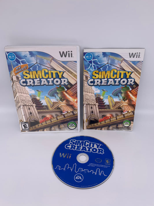 PiXEL-RETRO.COM : NINTENDO WII COMPLET CIB BOX MANUAL GAME NTSC SIM CITY CREATOR