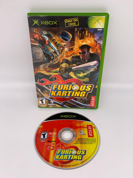 PiXEL-RETRO.COM : MICROSOFT XBOX COMPLETE CIB BOX MANUAL GAME NTSC FURIOUS KARTING