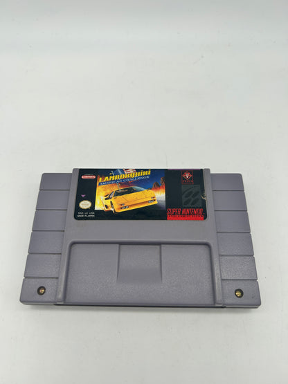 PiXEL-RETRO.COM : SUPER NINTENDO NES (SNES) GAME NTSC LAMBORGHINI AMERICAN CHALLENGE