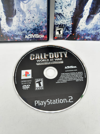 SONY PLAYSTATiON 2 [PS2] | CALL OF DUTY WORLD AT WAR FiNAL FRONTS