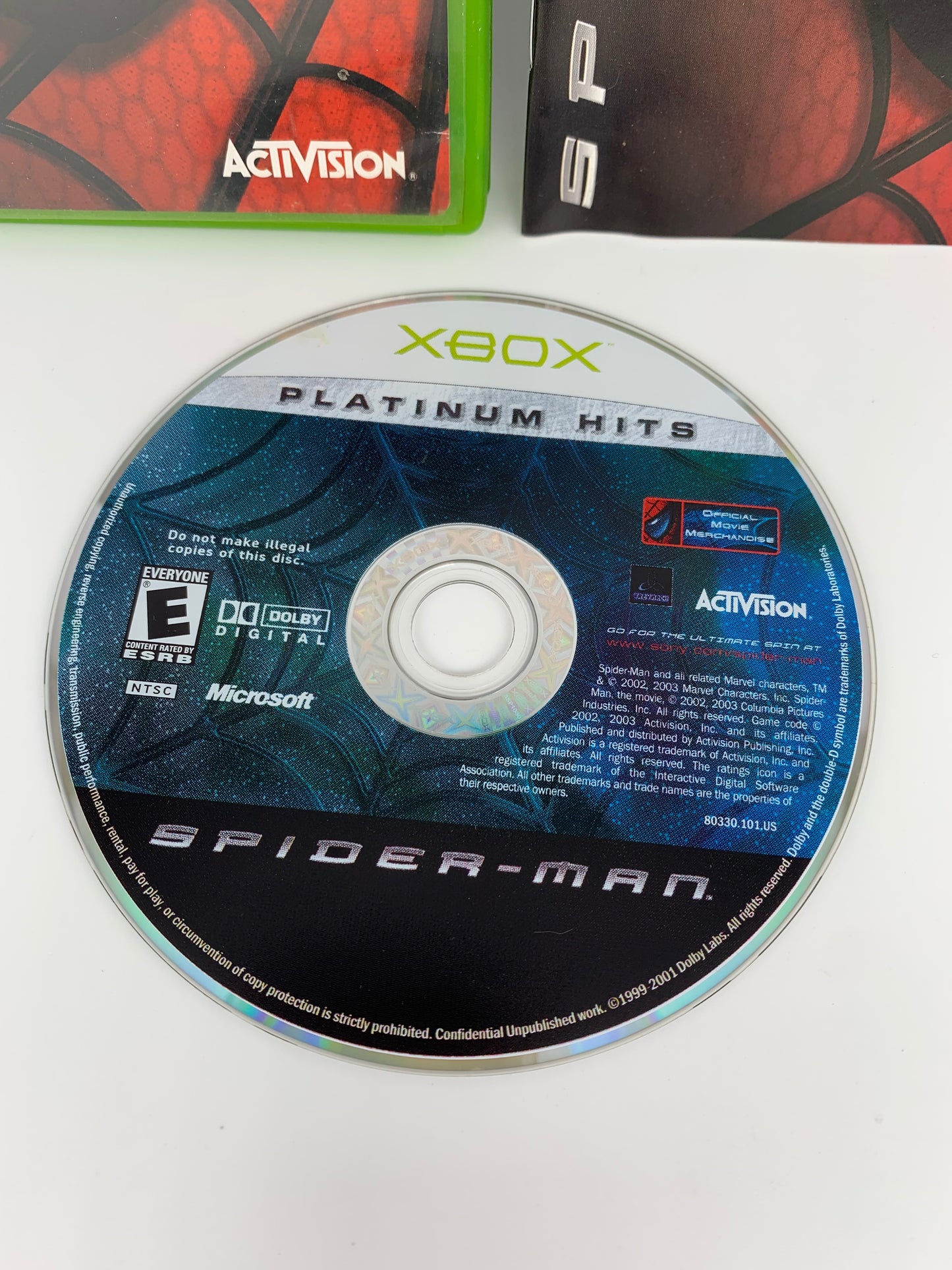 MiCROSOFT XBOX ORiGiNAL | SPiDER-MAN | PLATiNUM HiTS