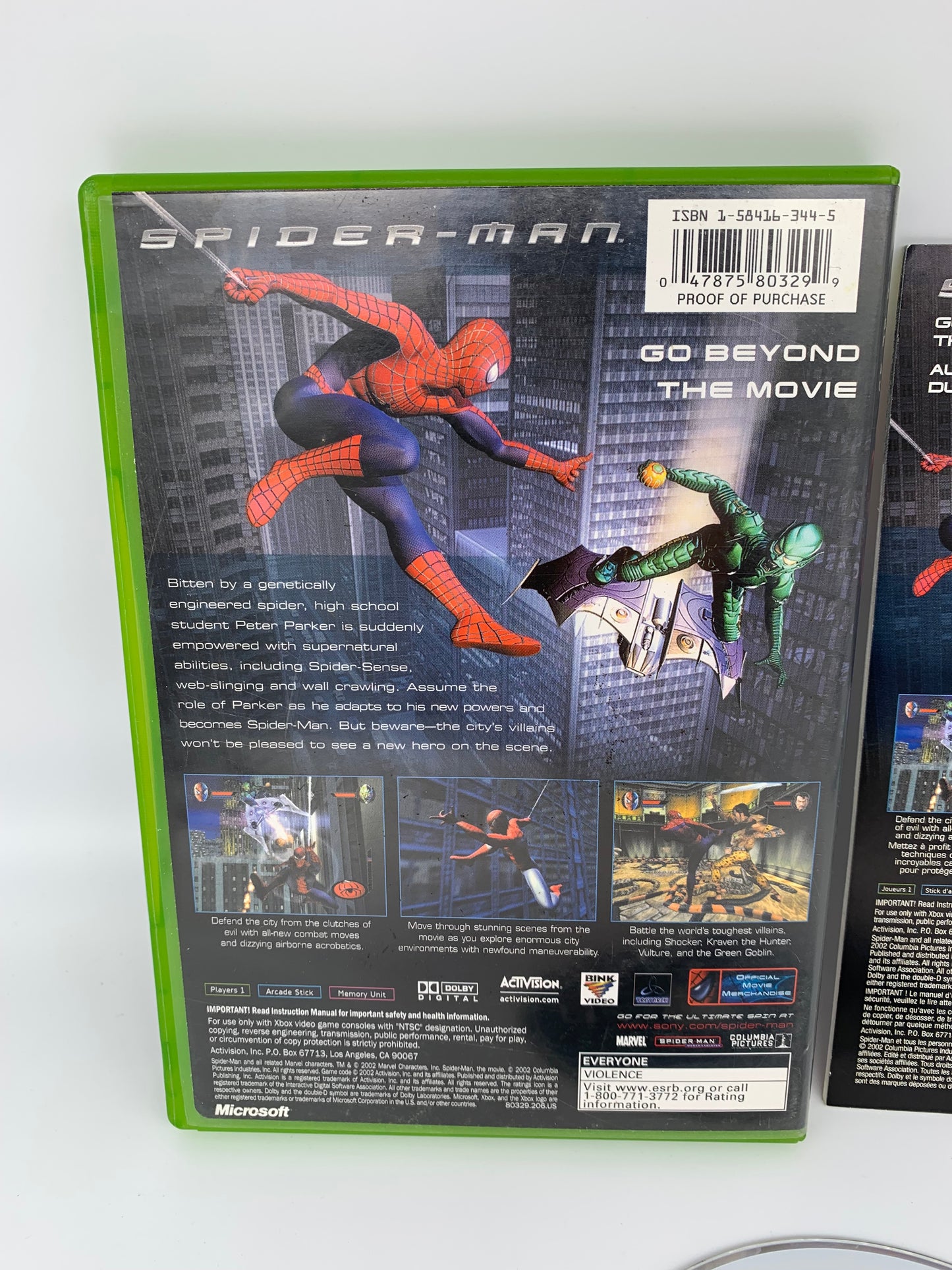 MiCROSOFT XBOX ORiGiNAL | SPiDER-MAN | PLATiNUM HiTS