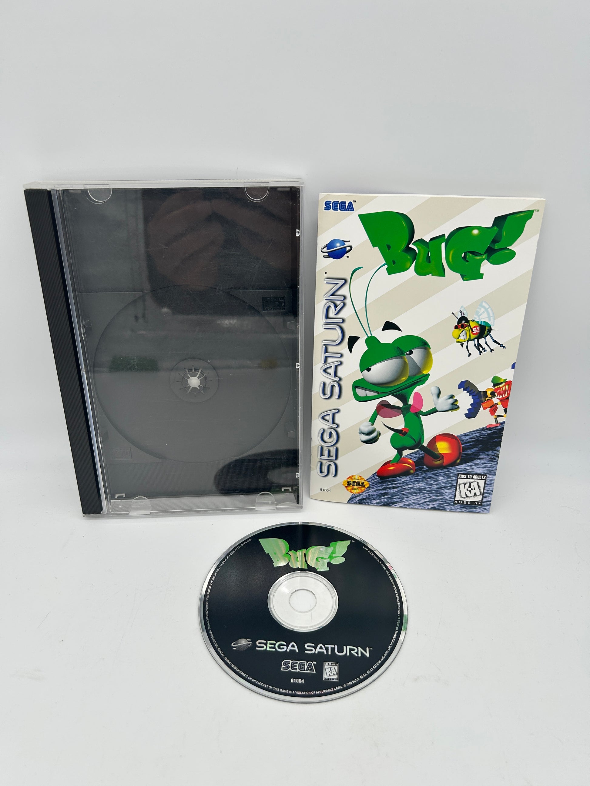 PiXEL-RETRO.COM : SEGA SATURN COMPLETE (CIB) GAME BOX INSTRUCTION MANUAL NTSC BUG