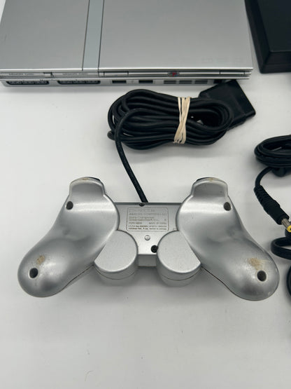 SONY PLAYSTATiON 2 [PS2] CONSOLE | ORiGiNALE THIN SILVER (SILVER PLATiNUM SLiM VERSiON) | SCPH-77001