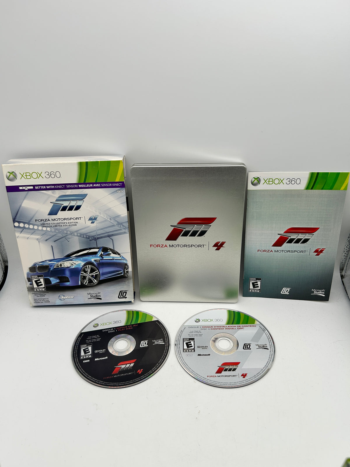 PiXEL-RETRO.COM : MICROSOFT XBOX 360 COMPLETE CIB BOX MANUAL GAME NTSC FORZA MOTORSPORT 4 LIMITED EDITION