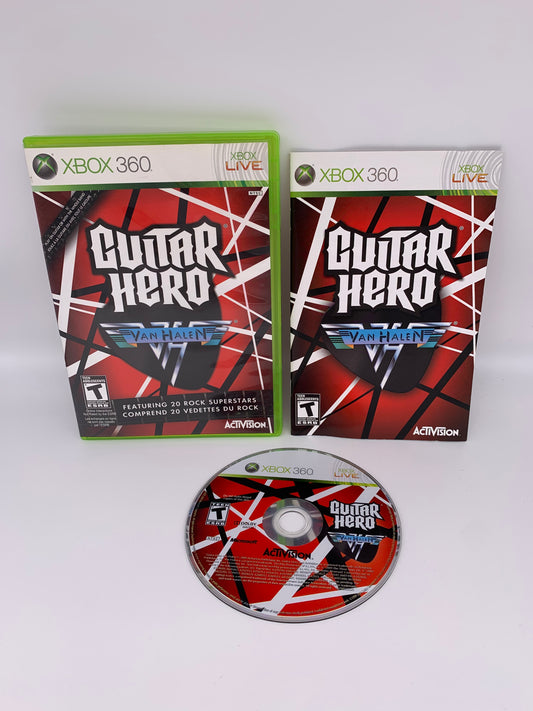 PiXEL-RETRO.COM : MICROSOFT XBOX 360 COMPLETE CIB BOX MANUAL GAME NTSC GUITAR HERO VAN HALEN