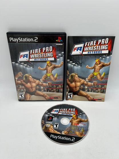PiXEL-RETRO.COM : SONY PLAYSTATION 2 (PS2) COMPLET CIB BOX MANUAL GAME NTSC FIRE PRO WRESTLING RETURNS