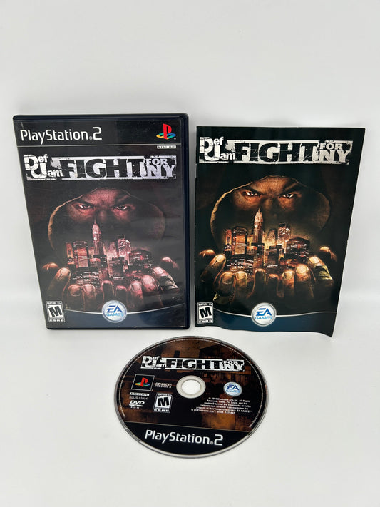 PiXEL-RETRO.COM : SONY PLAYSTATION 2 (PS2) COMPLET CIB BOX MANUAL GAME NTSC DEF JAM FIGHT FOR NY