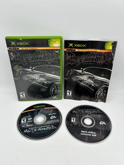 PiXEL-RETRO.COM : MICROSOFT XBOX COMPLETE CIB BOX MANUAL GAME NTSC NEED FOR SPEED BLACK EDITION