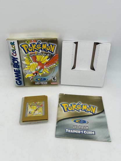 PiXEL-RETRO.COM : GAME BOY GAMEBOY COLOR (GBC) GAME NTSC POKEMON GOLD VERSION COMPLETE BOX INSTRUCTION MANUAL