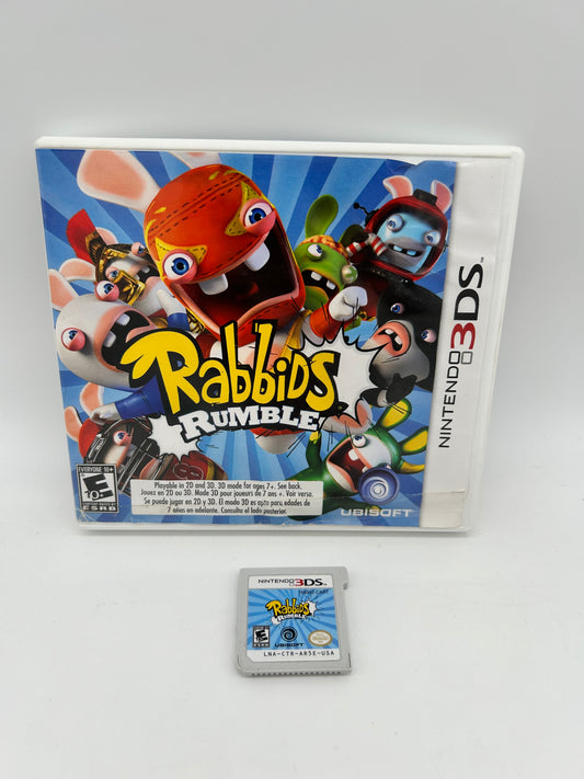 PiXEL-RETRO.COM : NINTENDO 3DS (3DS) COMPLETE CIB BOX MANUAL GAME NTSC RABBIDS RUMBLE