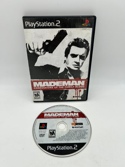 PiXEL-RETRO.COM : SONY PLAYSTATION 2 (PS2) COMPLET CIB BOX MANUAL GAME NTSC MADE MAN CONFESSIONS OF THE FAMILY BLOOD