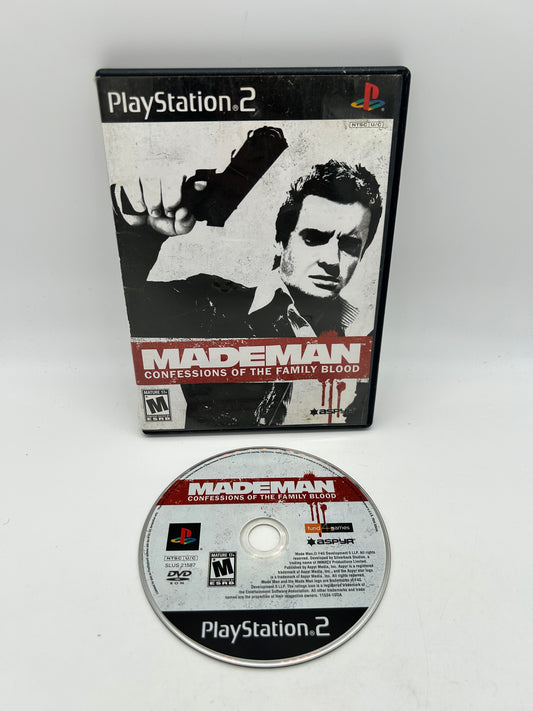 PiXEL-RETRO.COM : SONY PLAYSTATION 2 (PS2) COMPLET CIB BOX MANUAL GAME NTSC MADE MAN CONFESSIONS OF THE FAMILY BLOOD