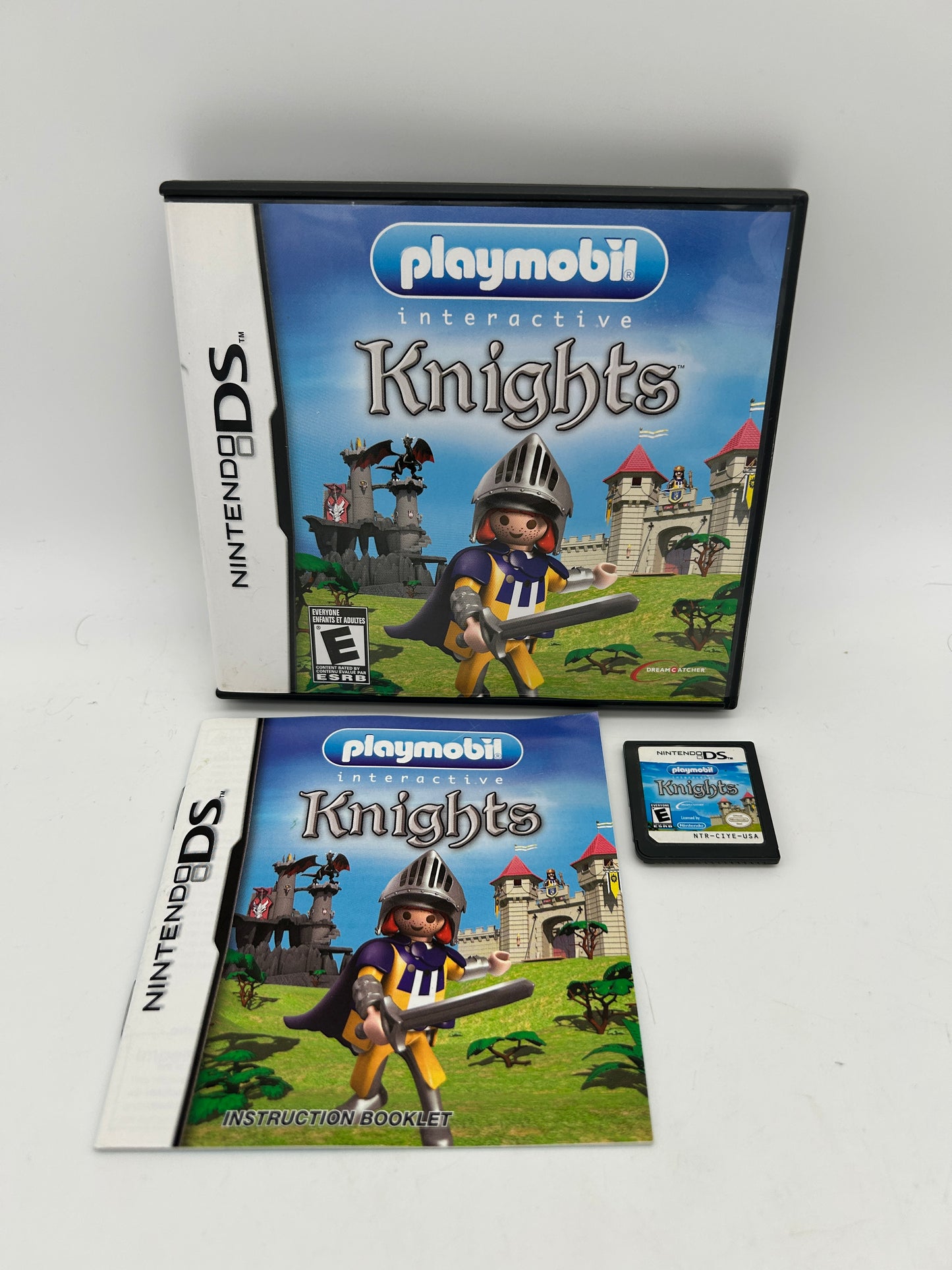 PiXEL-RETRO.COM : NINTENDO DS (DS) COMPLETE CIB BOX MANUAL GAME NTSC PLAYMOBIL INTERACTIVE KNIGHTS