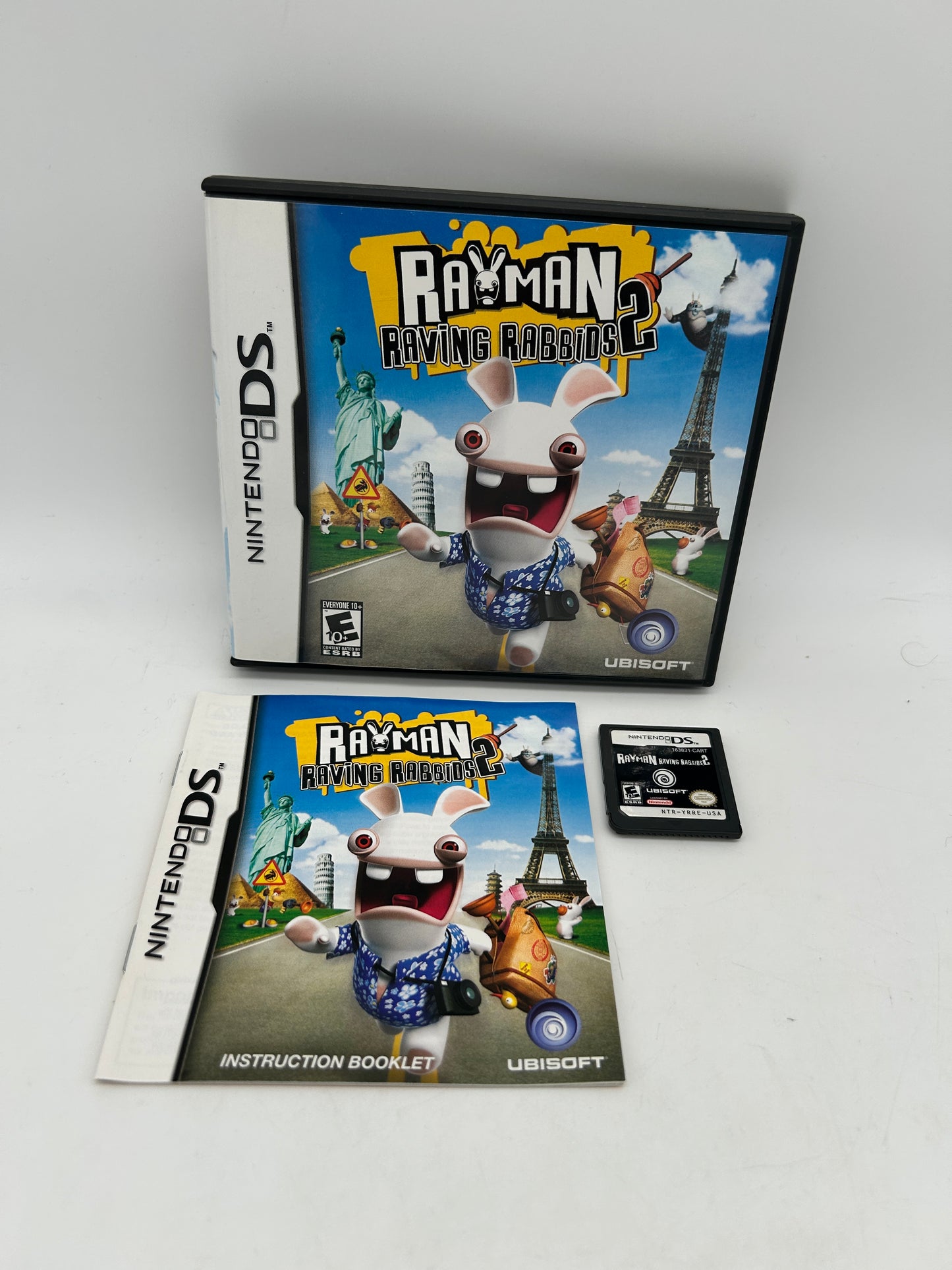 PiXEL-RETRO.COM : NINTENDO DS (DS) COMPLETE CIB BOX MANUAL GAME NTSC RAYMAN RAVING RABBIDS 2