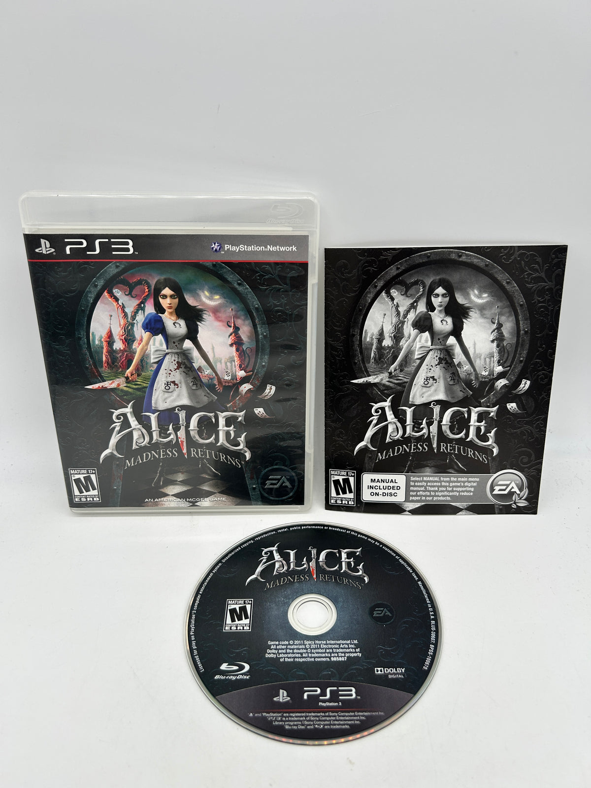 PiXEL-RETRO.COM : SONY PLAYSTATION 3 (PS3) COMPLET CIB BOX MANUAL GAME NTSC ALICE MADNESS RETURNS