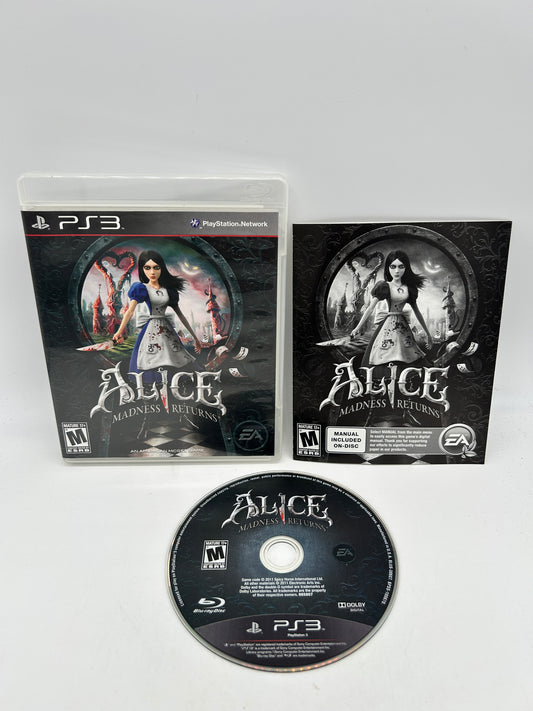 PiXEL-RETRO.COM : SONY PLAYSTATION 3 (PS3) COMPLET CIB BOX MANUAL GAME NTSC ALICE MADNESS RETURNS