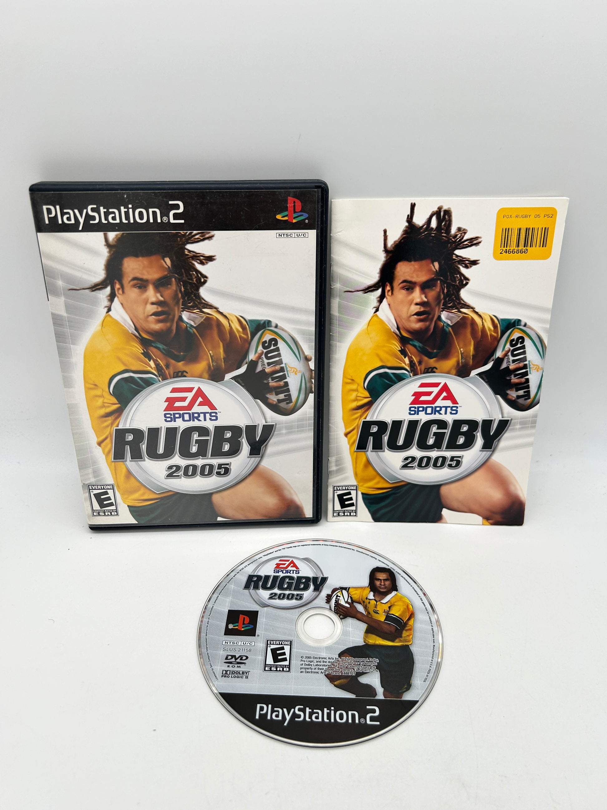 PiXEL-RETRO.COM : SONY PLAYSTATION 2 (PS2) COMPLET CIB BOX MANUAL GAME NTSC RUGBY 2005