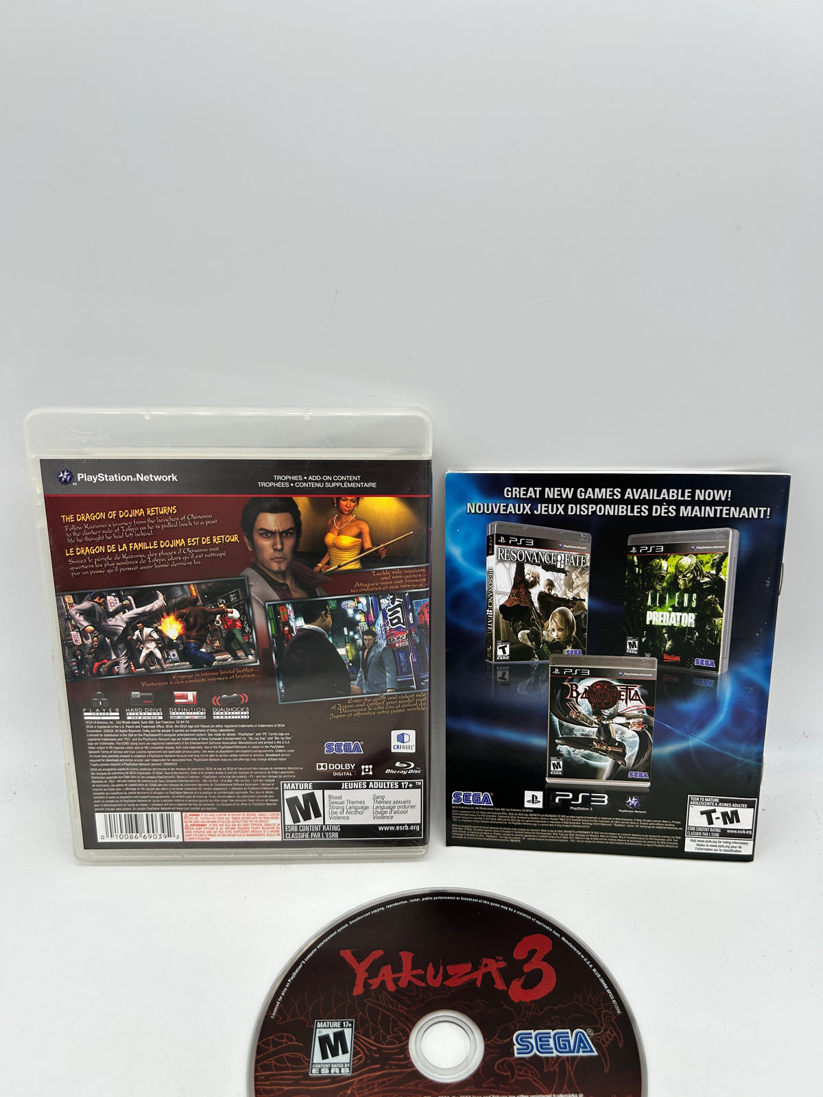 SONY PLAYSTATION 3 [PS3] | YAKUZA 3