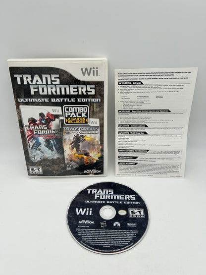 PiXEL-RETRO.COM : NINTENDO WII COMPLET CIB BOX MANUAL GAME NTSC TRANSFORMERS ULTIMATE BATTLE EDITION COMBO PACK
