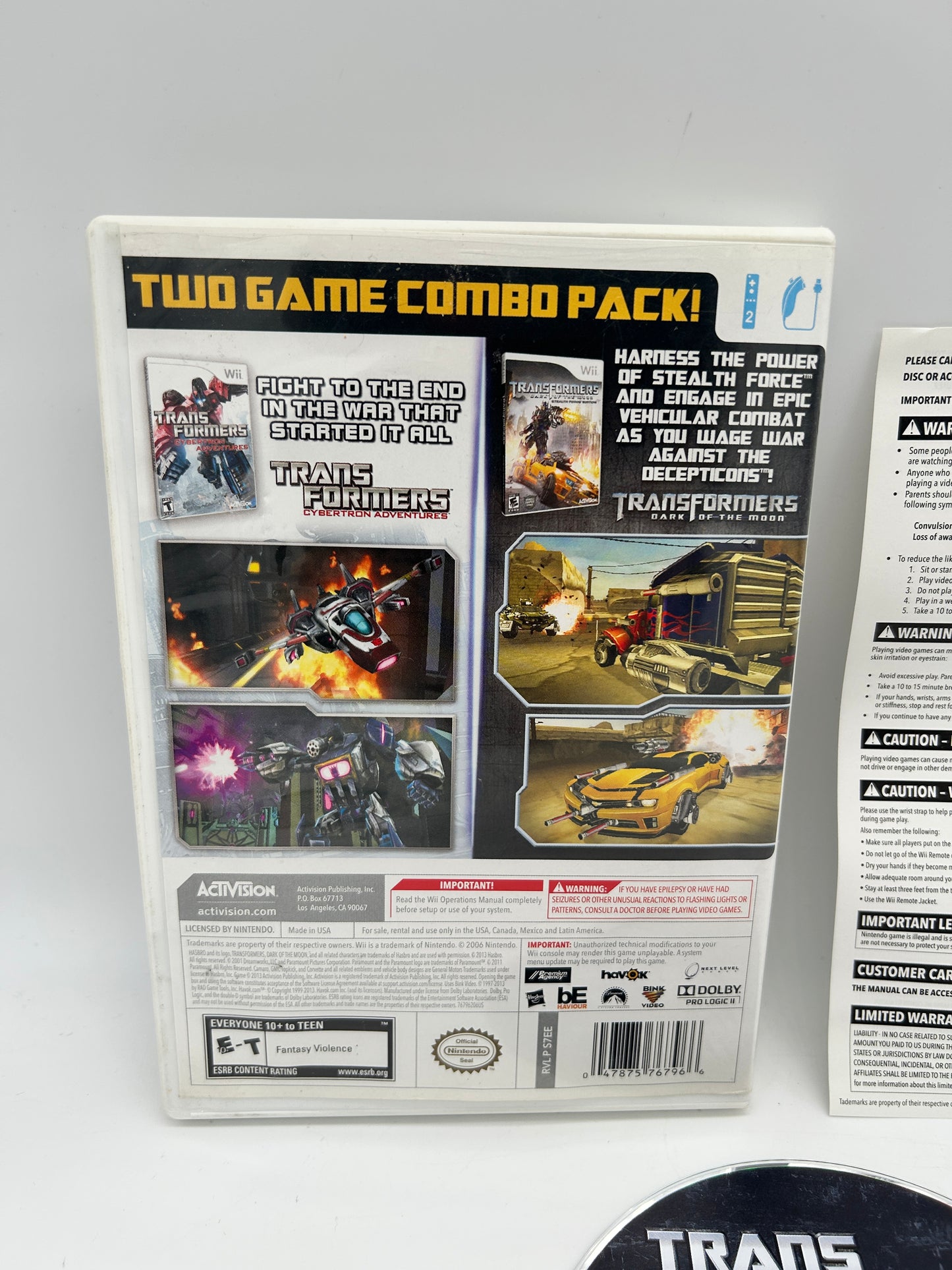 NiNTENDO Wii | TRANSFORMERS ULTiMATE BATTLE EDITION COMBO PACK