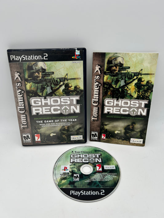 PiXEL-RETRO.COM : SONY PLAYSTATION 2 (PS2) COMPLET CIB BOX MANUAL GAME NTSC TOM CLANCY'S GHOST RECON